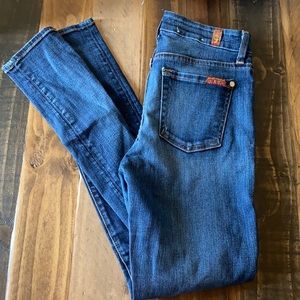 7 for all mankind size 25 skinny jean